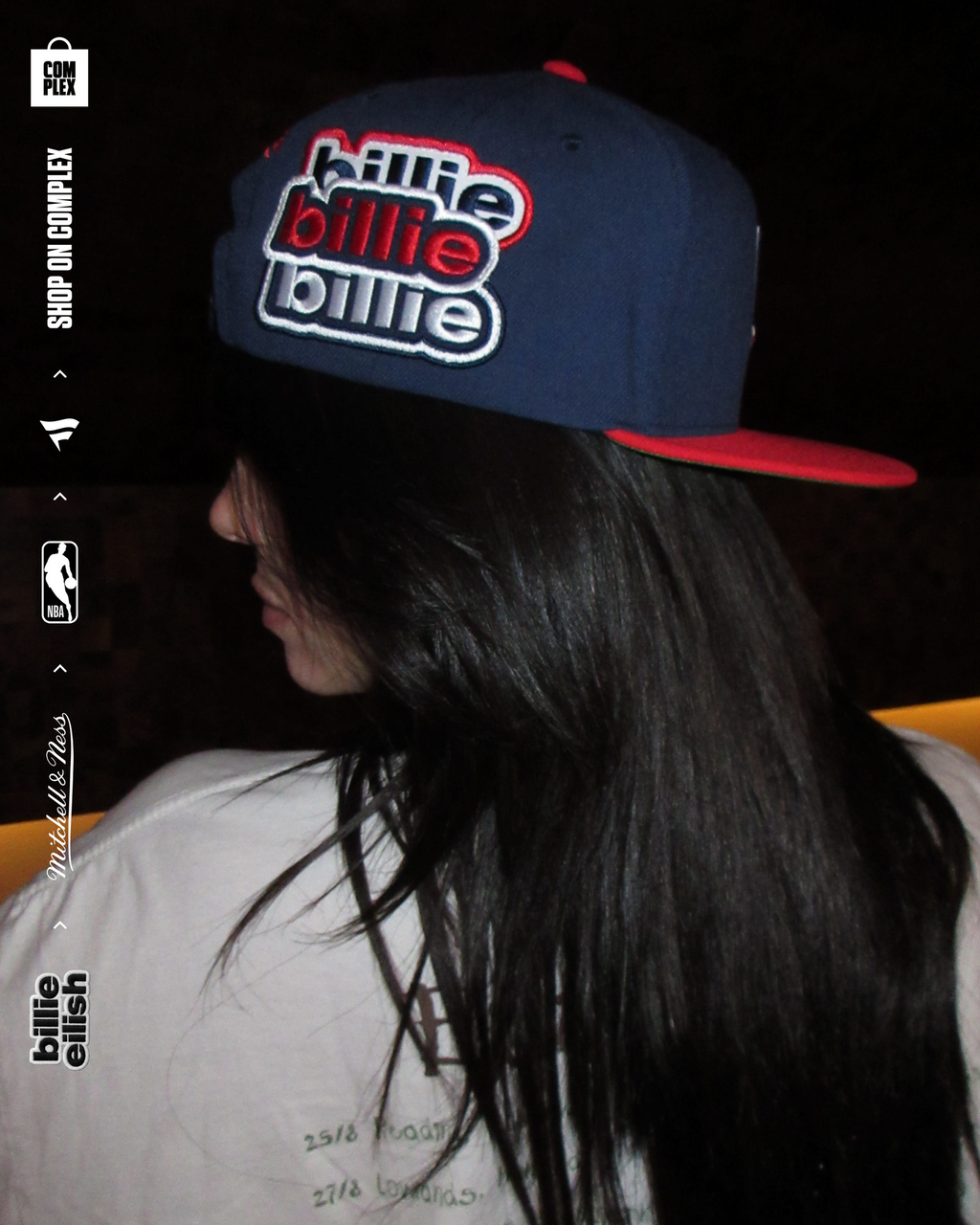 Mitchell & Ness x Billie Eilish New Jersey Nets NBA B.E. Patch Snapback