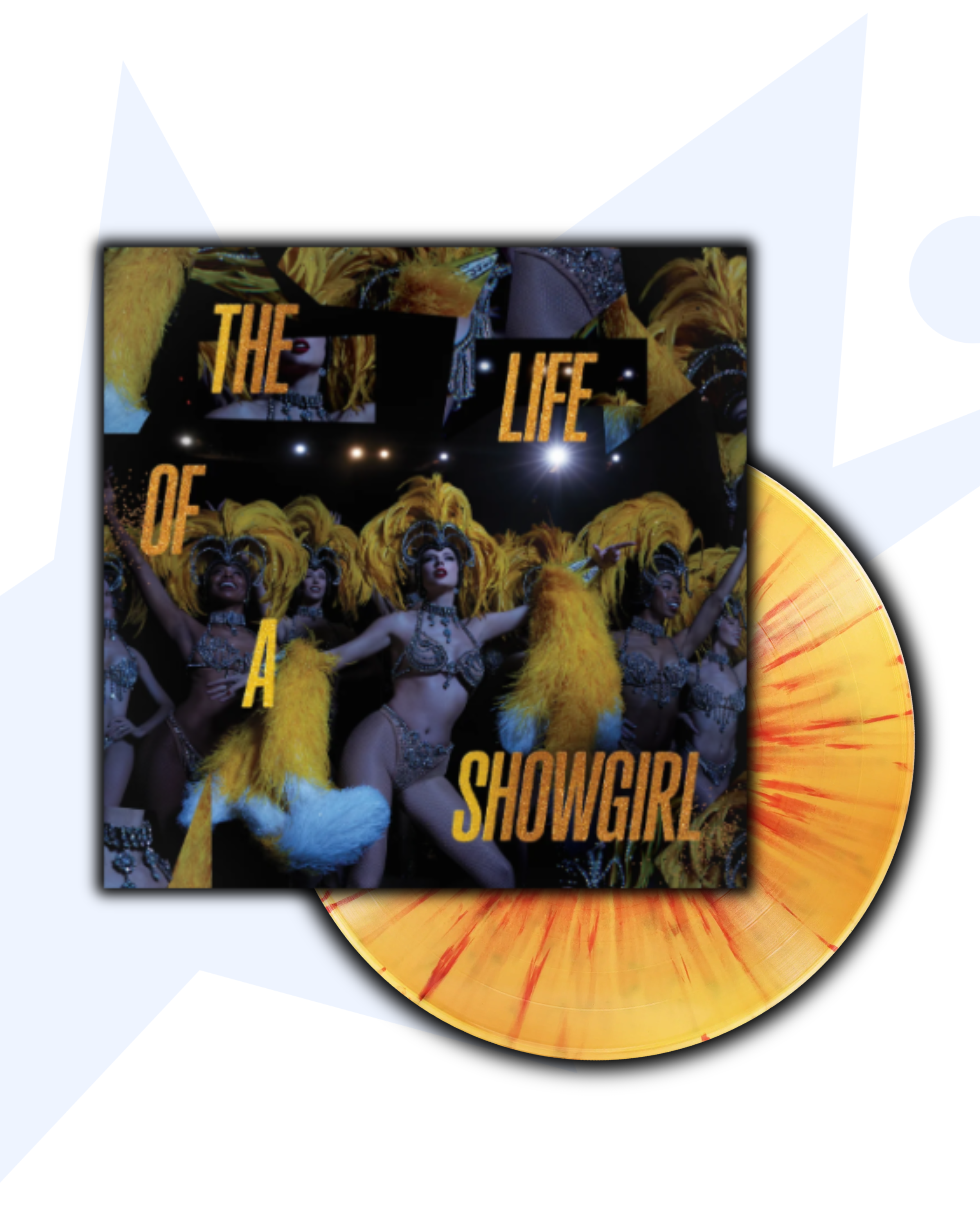 Taylor Swift The Life of a Showgirl 1LP Vinilo: Baby, That’s Show Business (Amarillo/Naranja Salpicado)