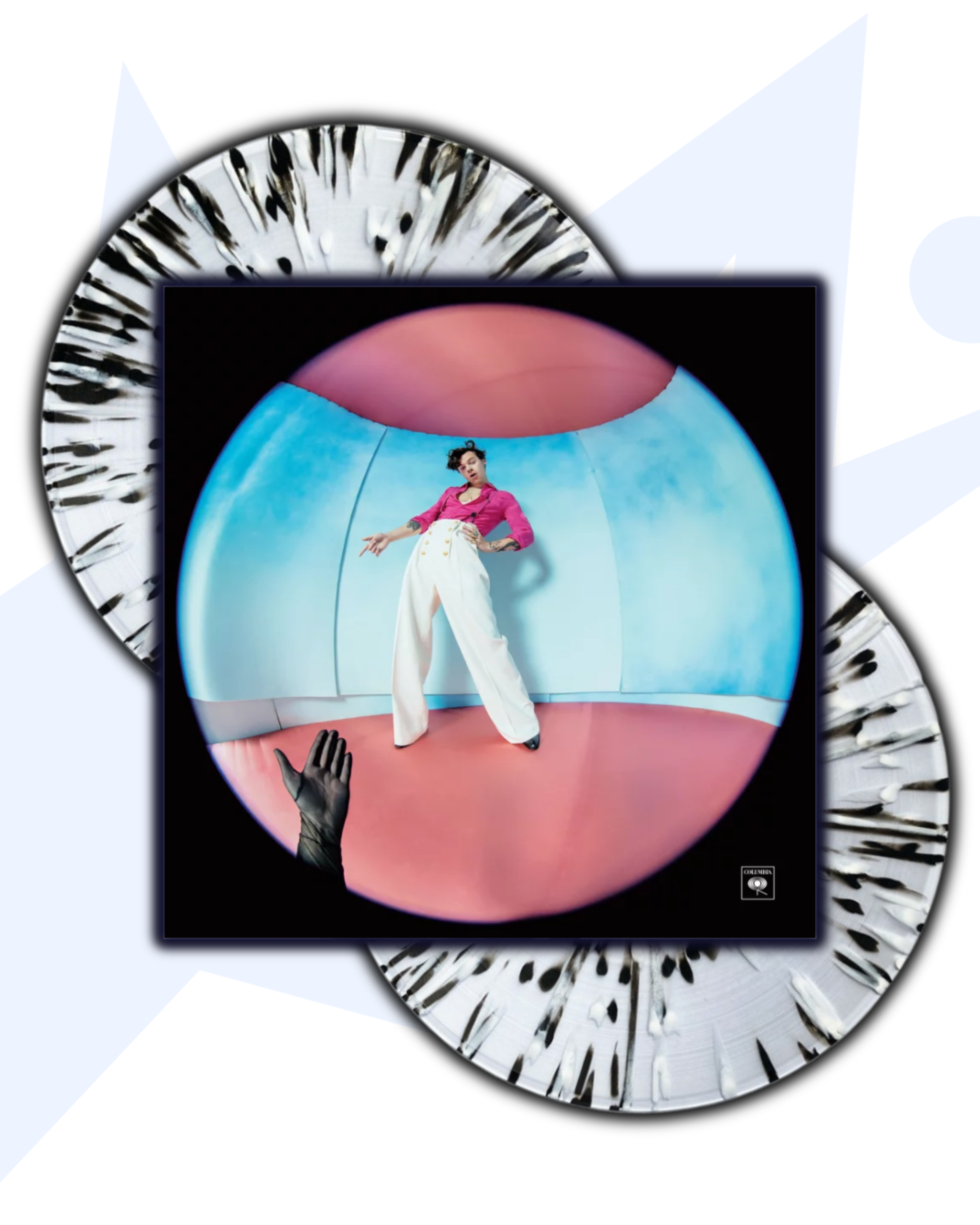 Harry Styles Fine Line 2LP Vinilo (Traslúcido Clear Salpicado Blanco/Negro)