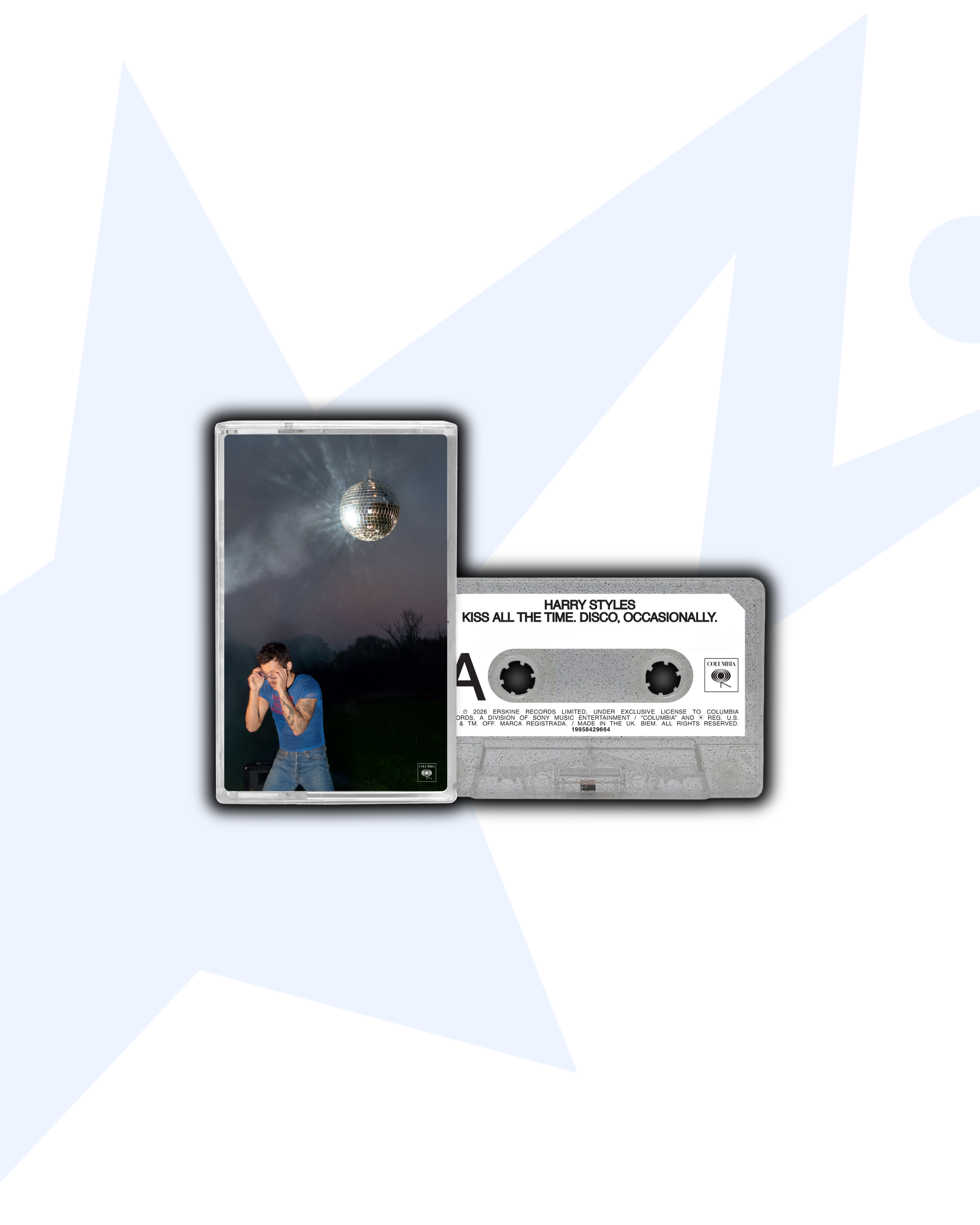 Harry Styles Kiss All The Time. Disco, Occasionally Cassette (Plata W/glitter)