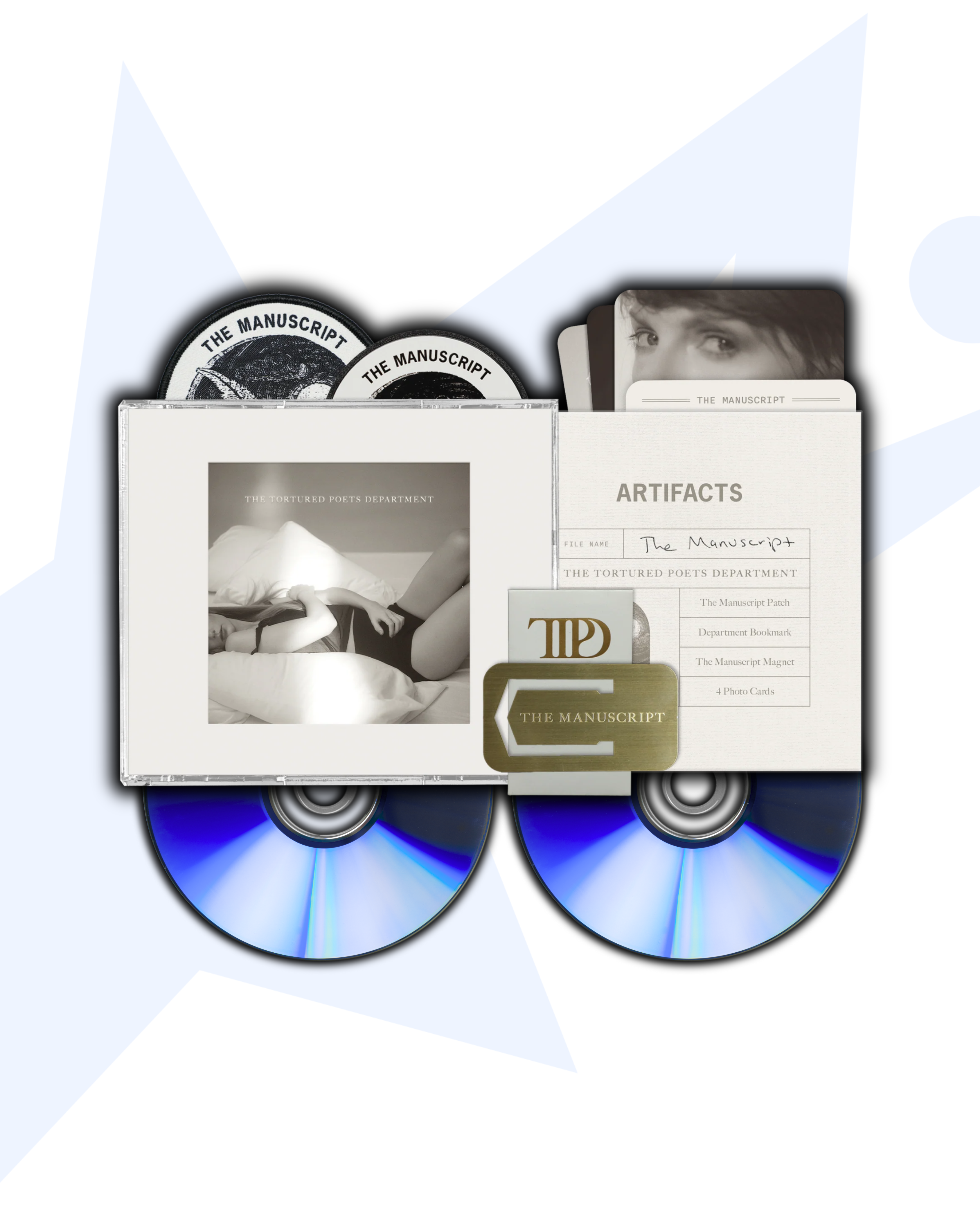 Taylor Swift TTPD CD Deluxe: The Manuscript (Blanco)
