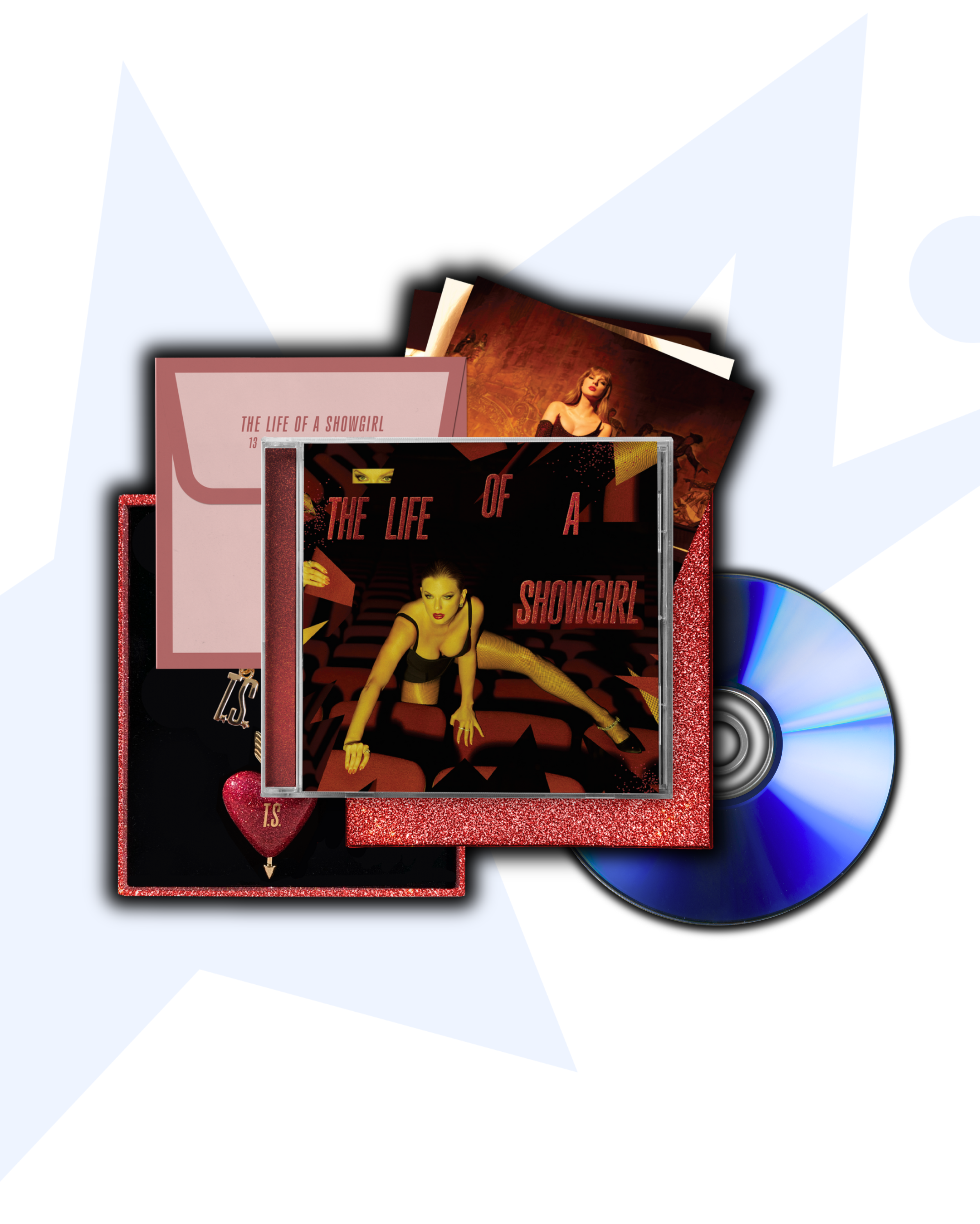 Taylor Swift The Life of a Showgirl: It's Frightening CD Deluxe (Rojo)