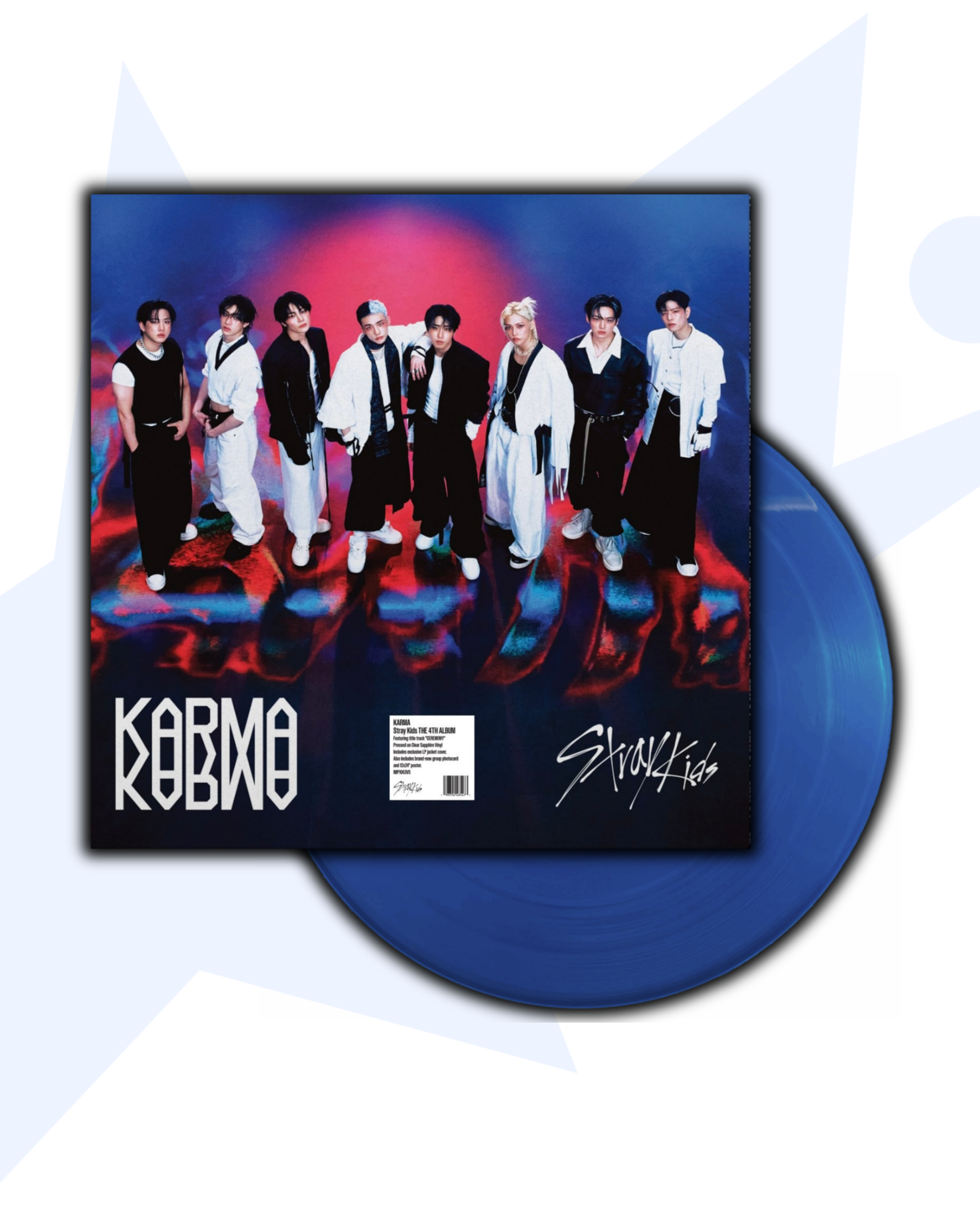 Stray Kids KARMA Clear Sapphire Vinyl
