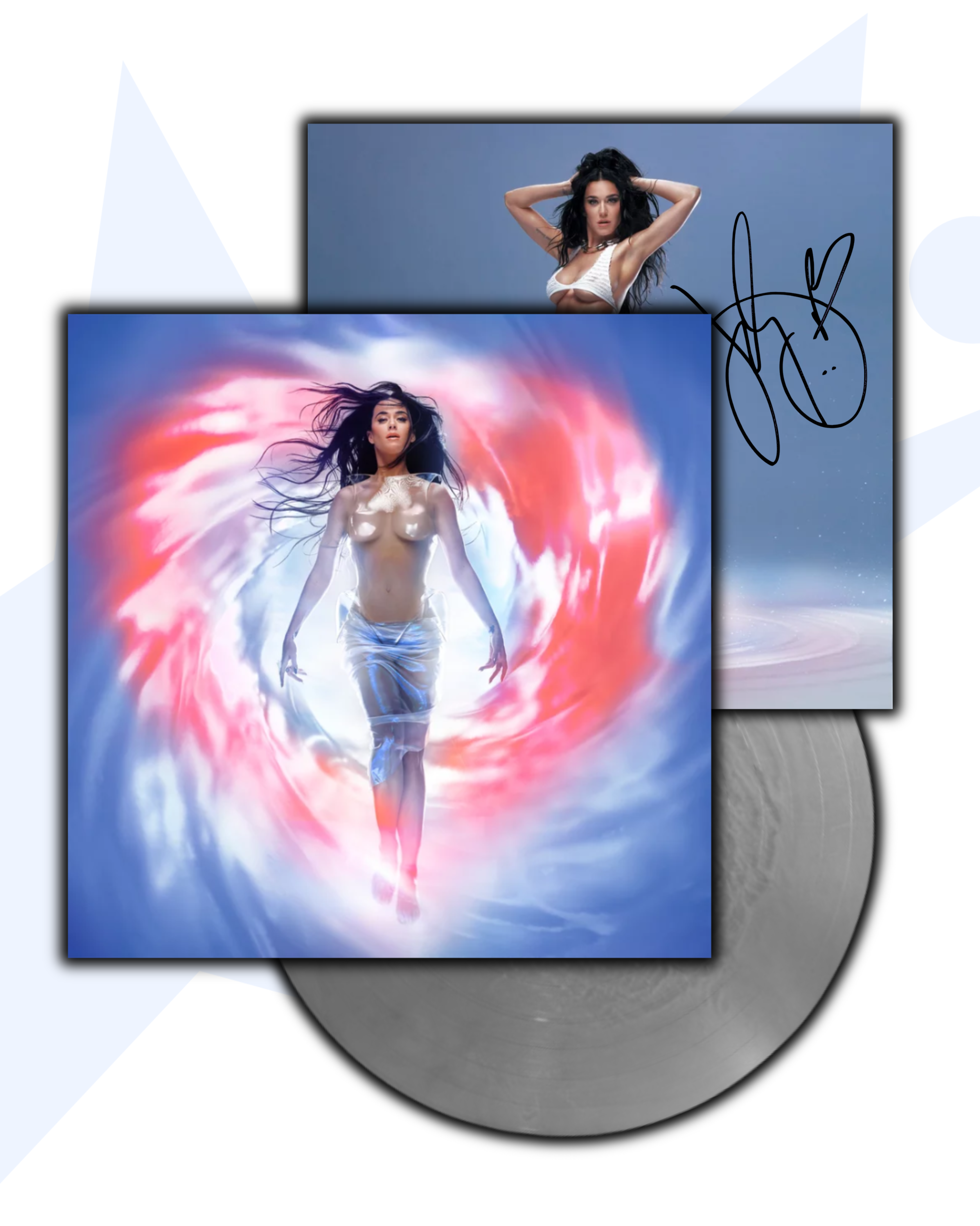 Katy Perry 143 1LP Vinilo (Gris Plateado) + Autógrafo