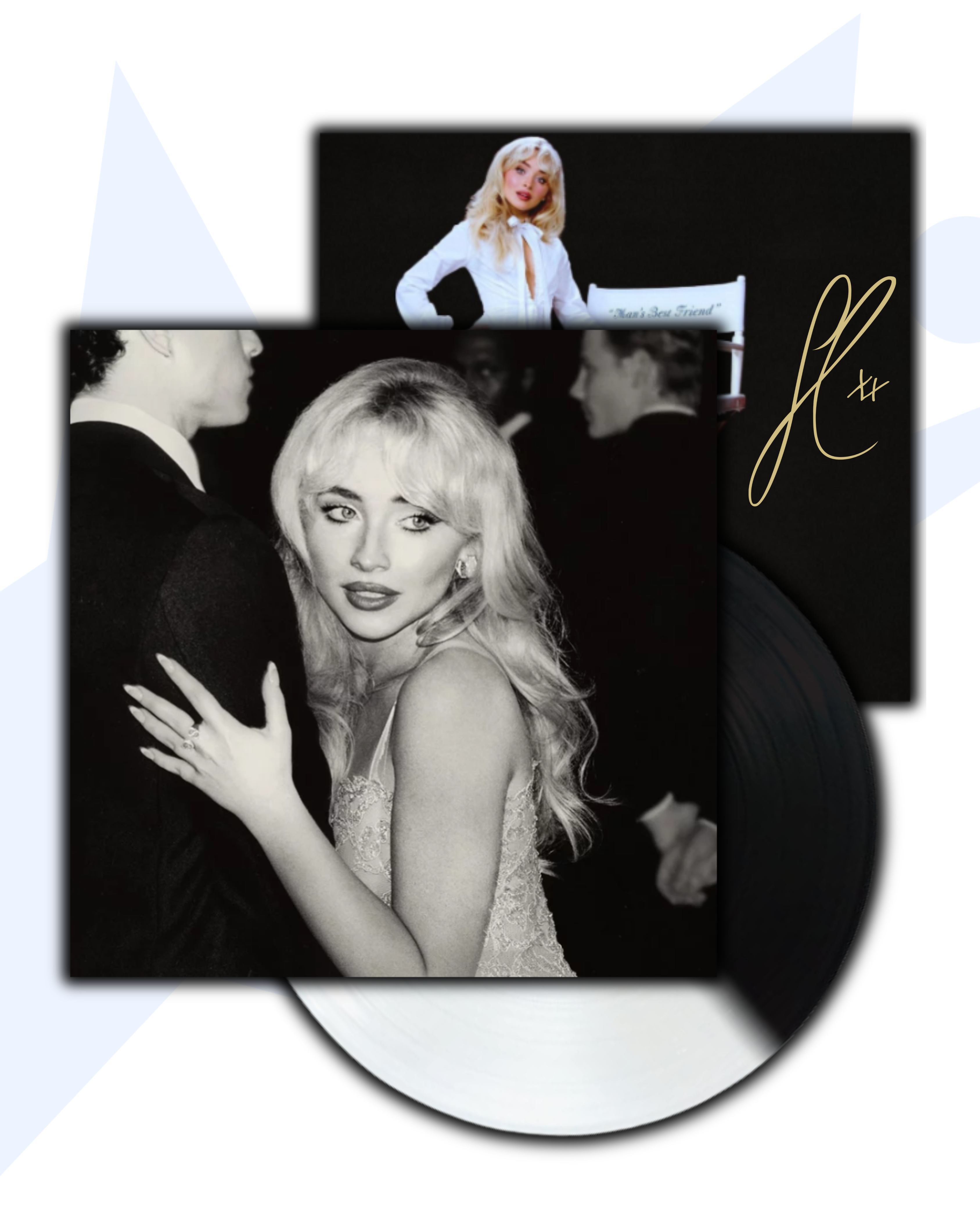 Sabrina Carpenter Man´s Best Friend 1LP Vinilo Portada Alternativa (Negro/Blanco) + Autografo