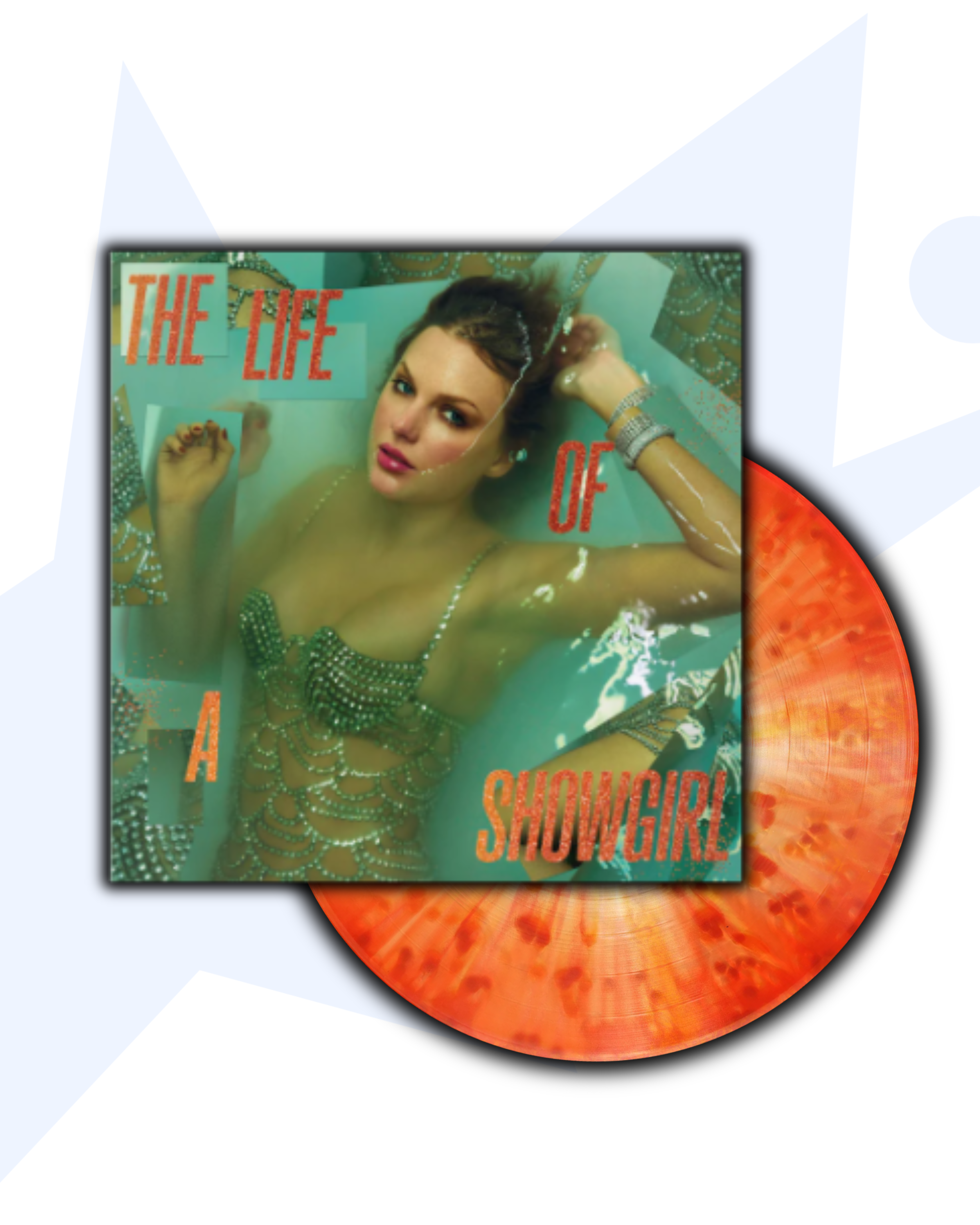 Taylor Swift The Life of a showgirl: Holiday 1LP Vinilo (Salpicado Naranja)