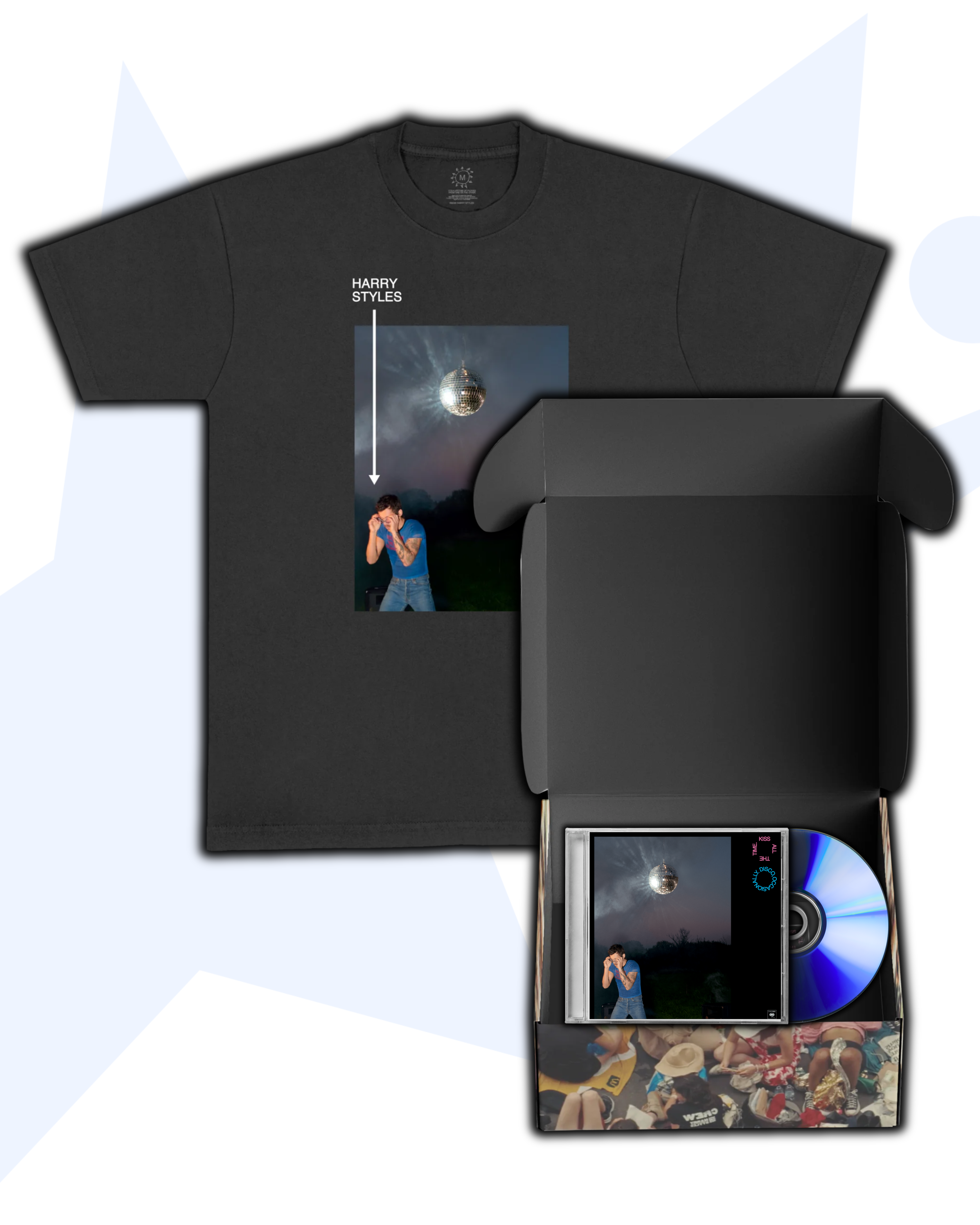 Harry Styles Kiss All The Time. Disco, Occasionally Boxset T-shirt + CD