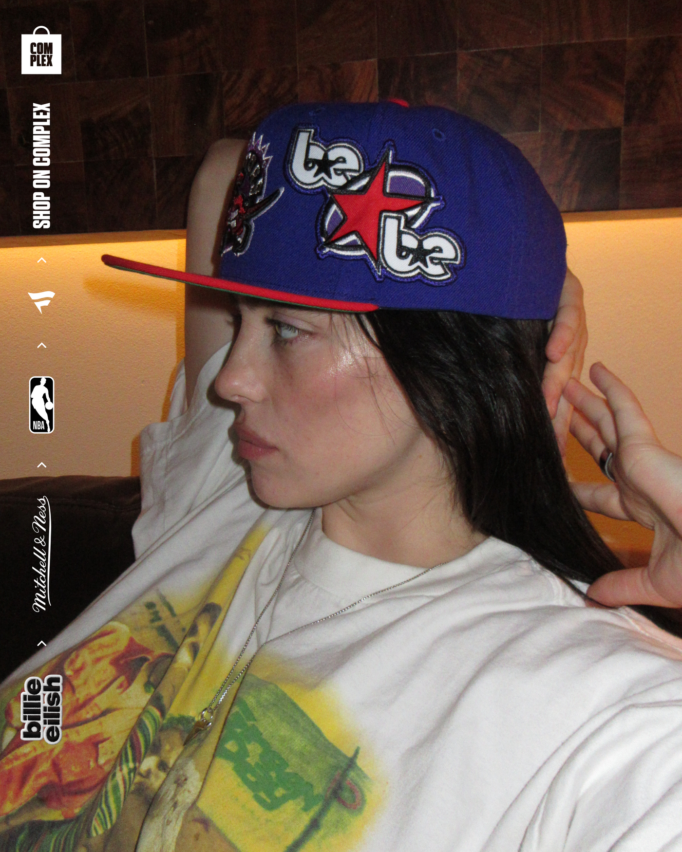 Mitchell & Ness x Billie Eilish Toronto Raptors NBA B.E. Patch Snapback