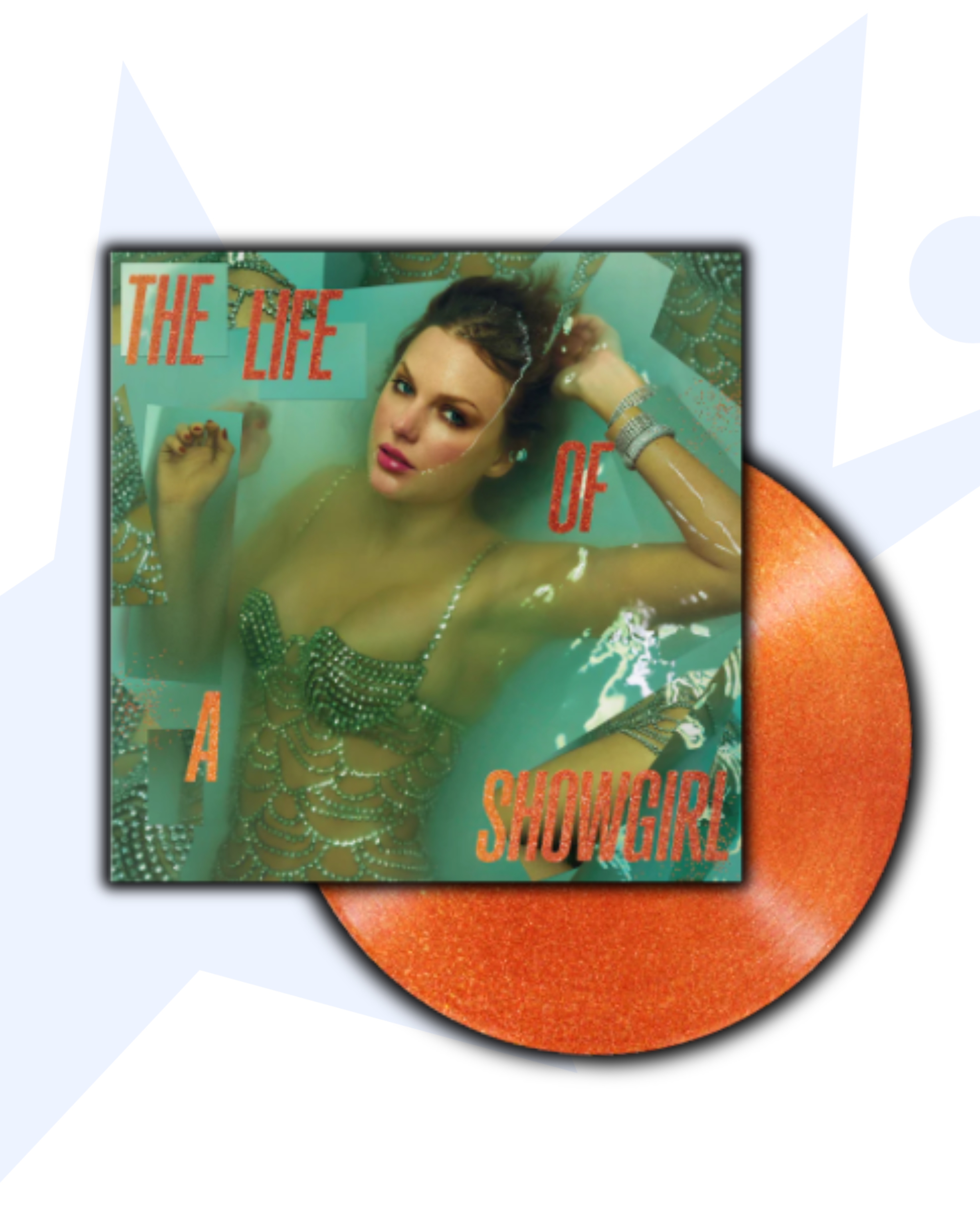 Taylor Swift The Life of a Showgirl 1LP Vinilo (Naranja W/glitter)
