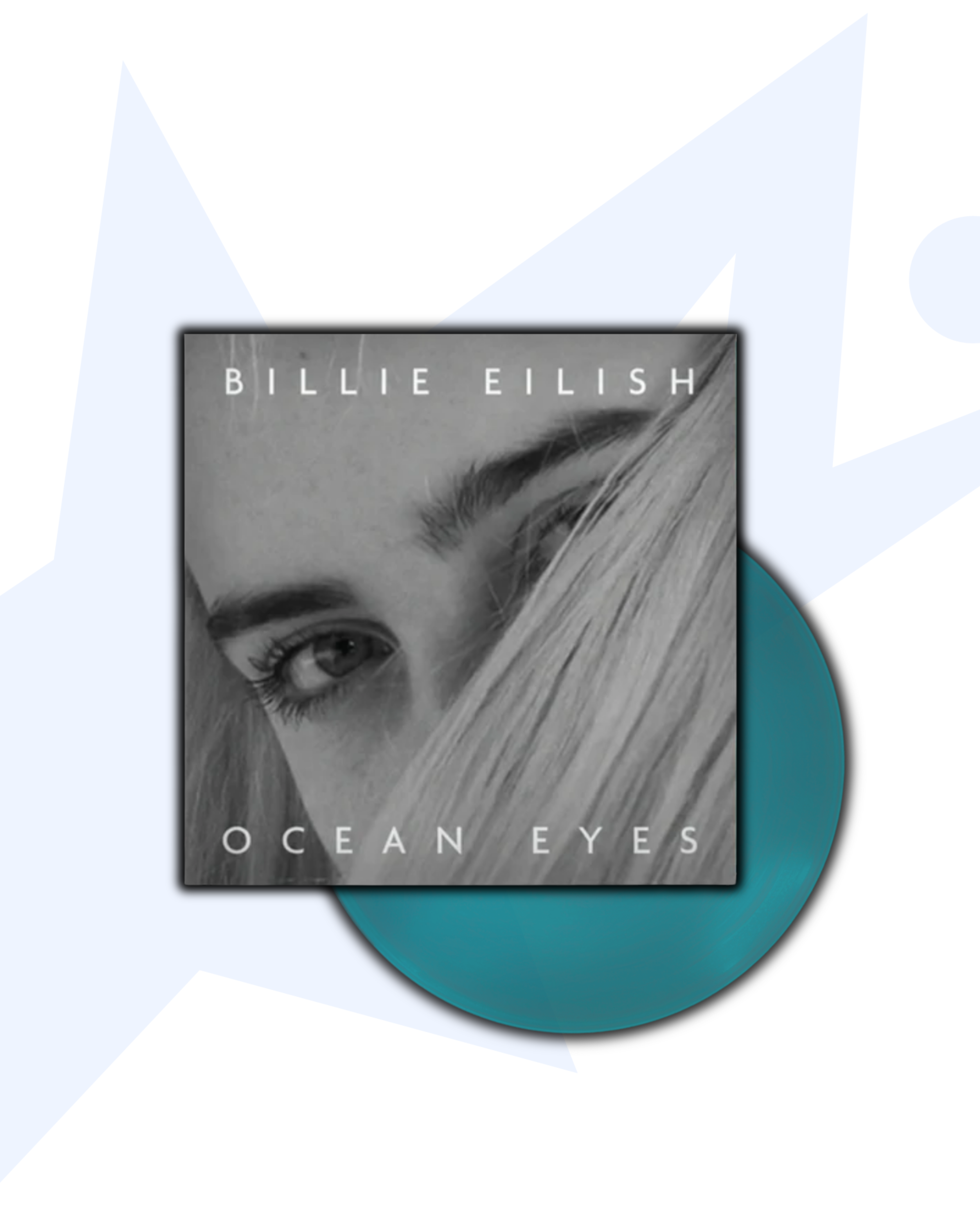 Billie Eilish Ocean Eyes Single Vinilo 7" Color Turquesa Traslúcido
