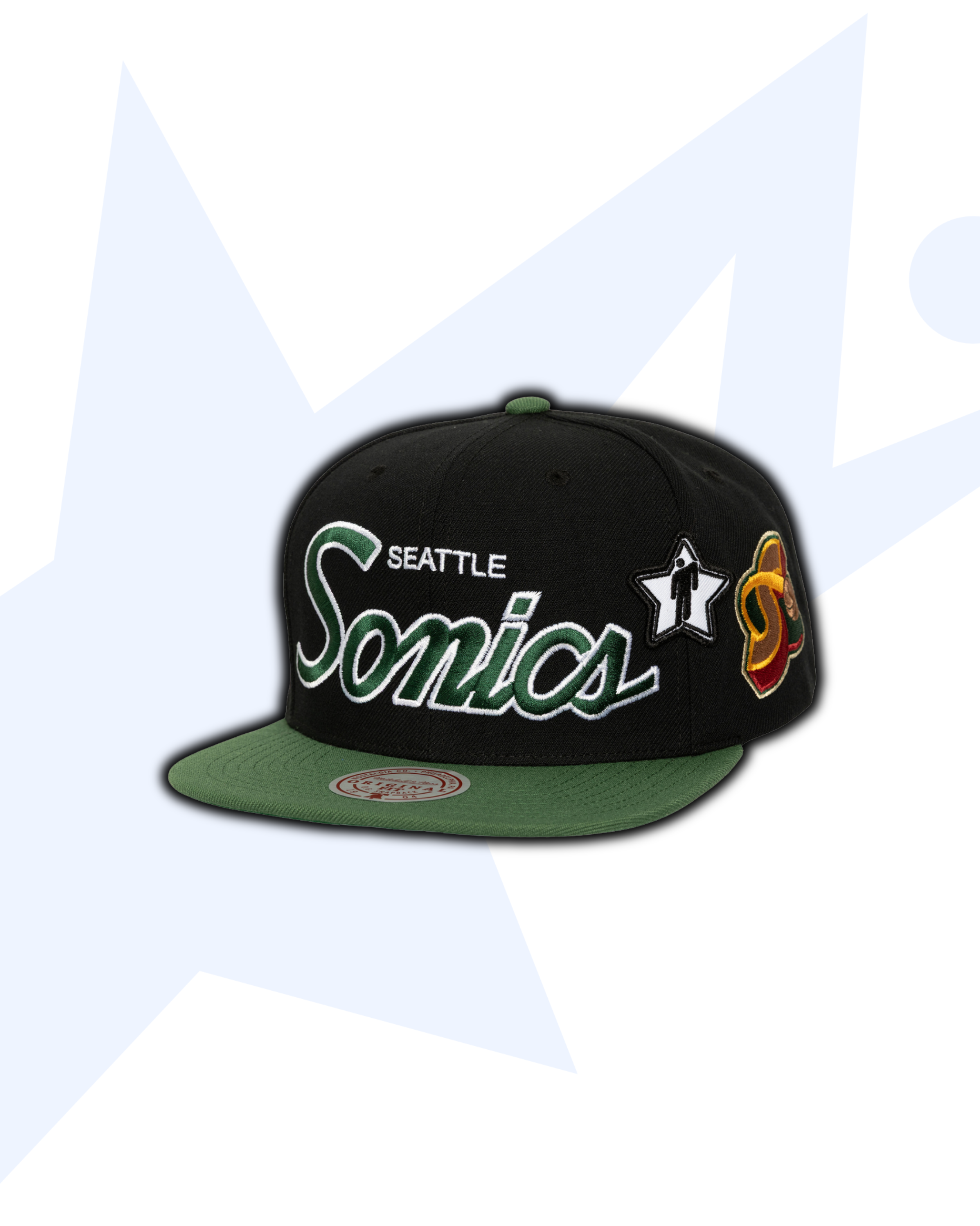 Mitchell & Ness x Billie Eilish Seattle Supersonics NBA B.E. Patch Snapback