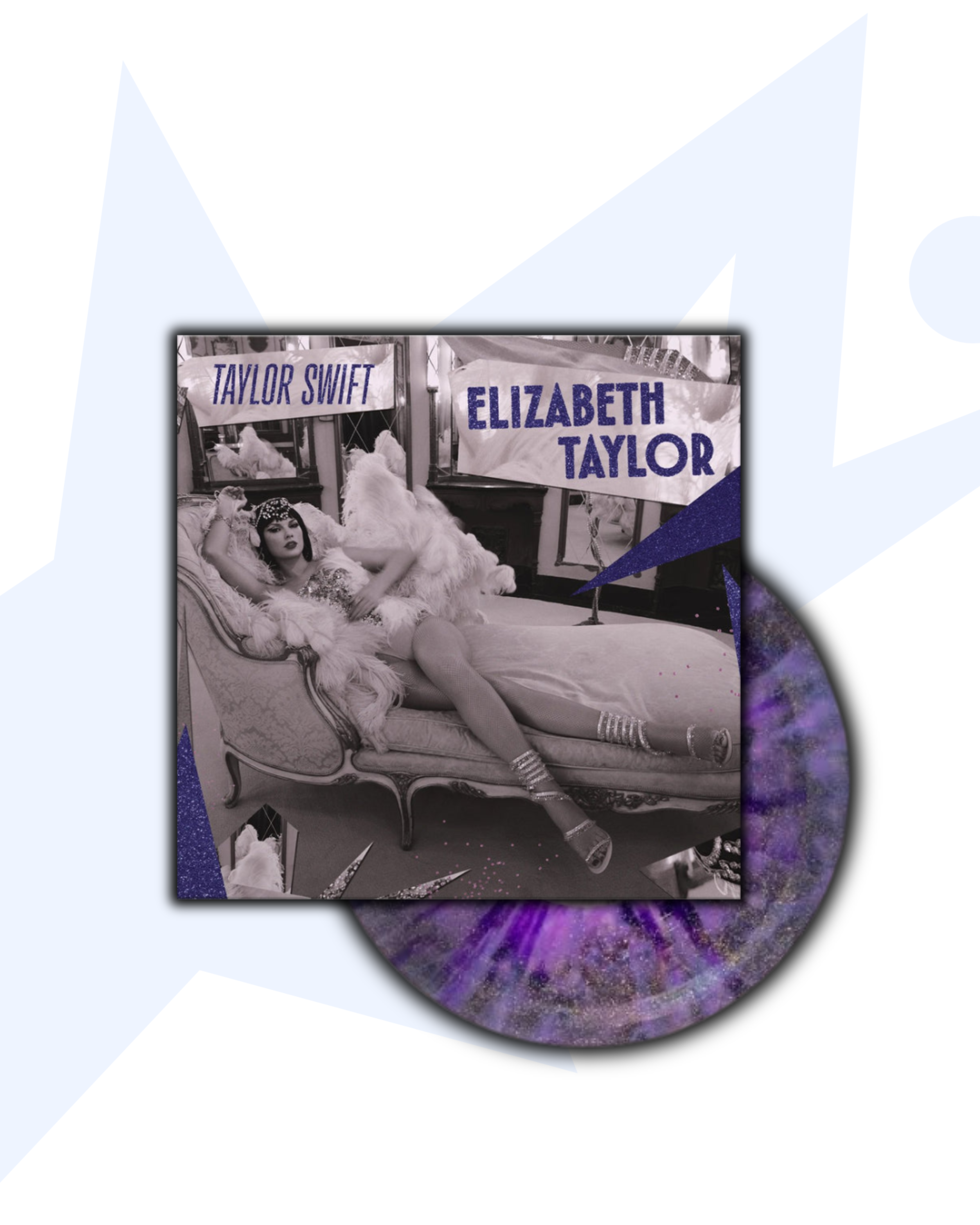 Taylor Swift Elizabeth Taylor Single Vinilo (Morado Salpicado W/Glitter)