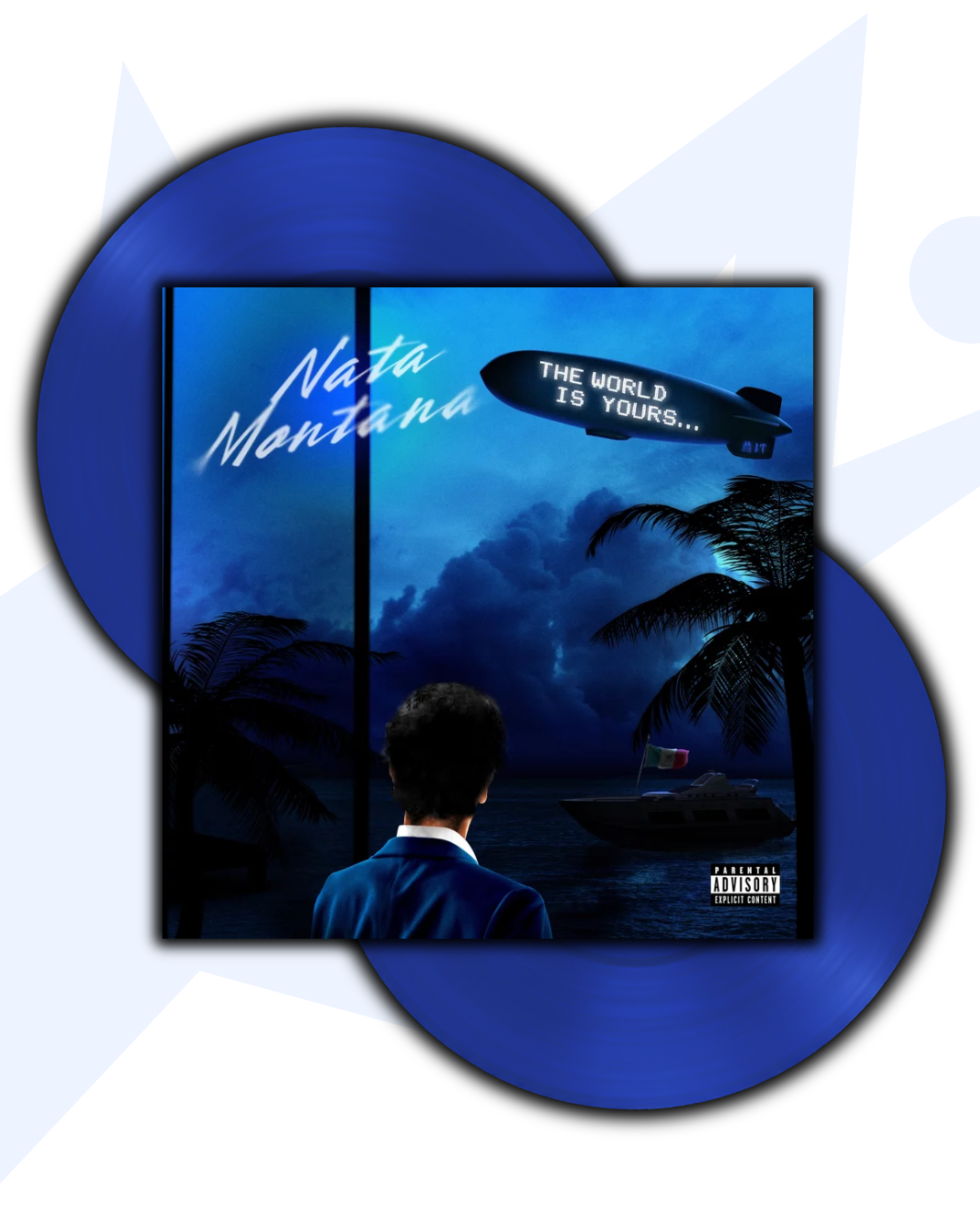 Natanael Cano Nata Montana 2LP Vinilo (Azul Traslúcido)