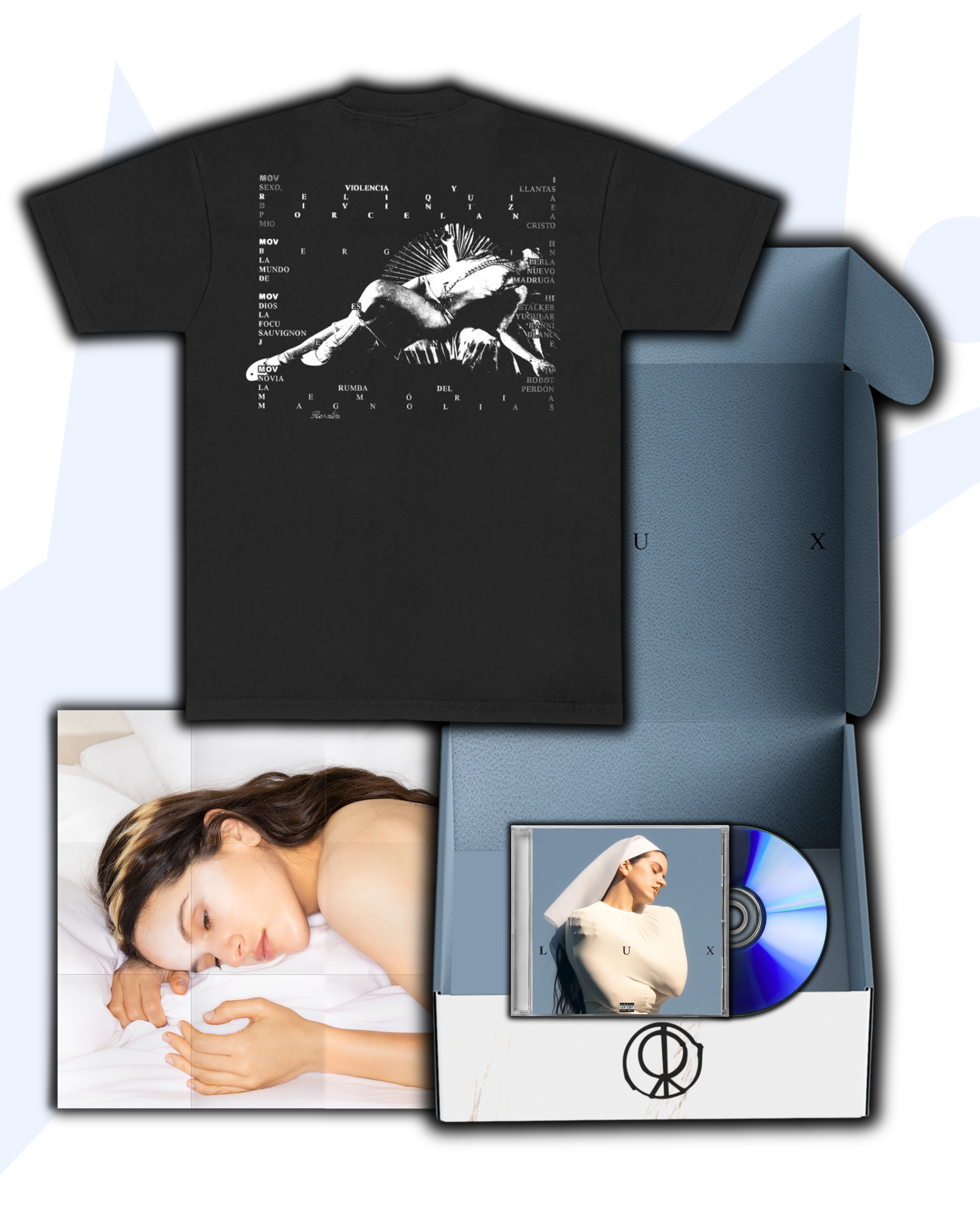 Rosalía LUX Box Set (T-Shirt Negra + Póster + CD)