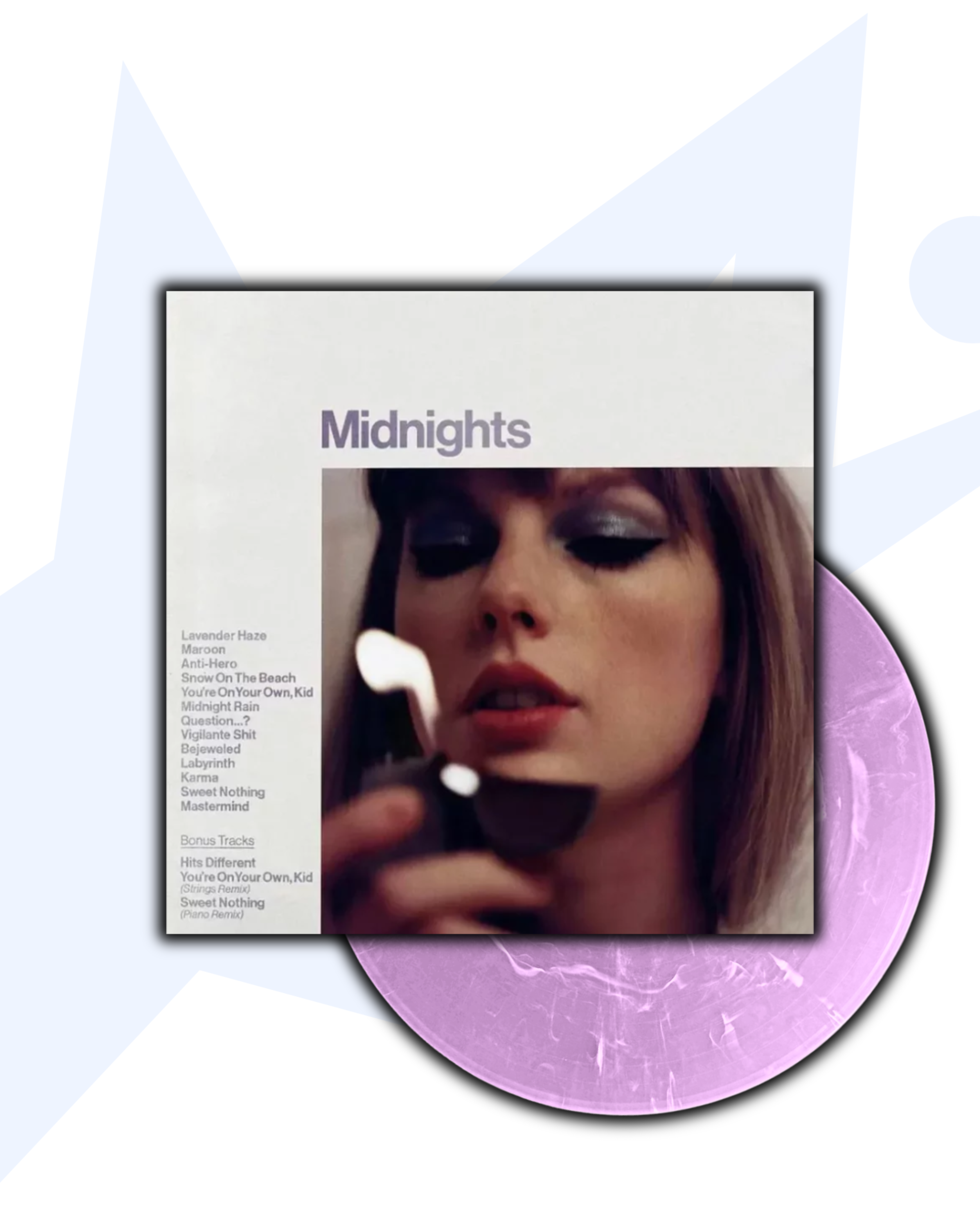 Taylor Swift Midnights 1LP Vinilo (mármol Lila)