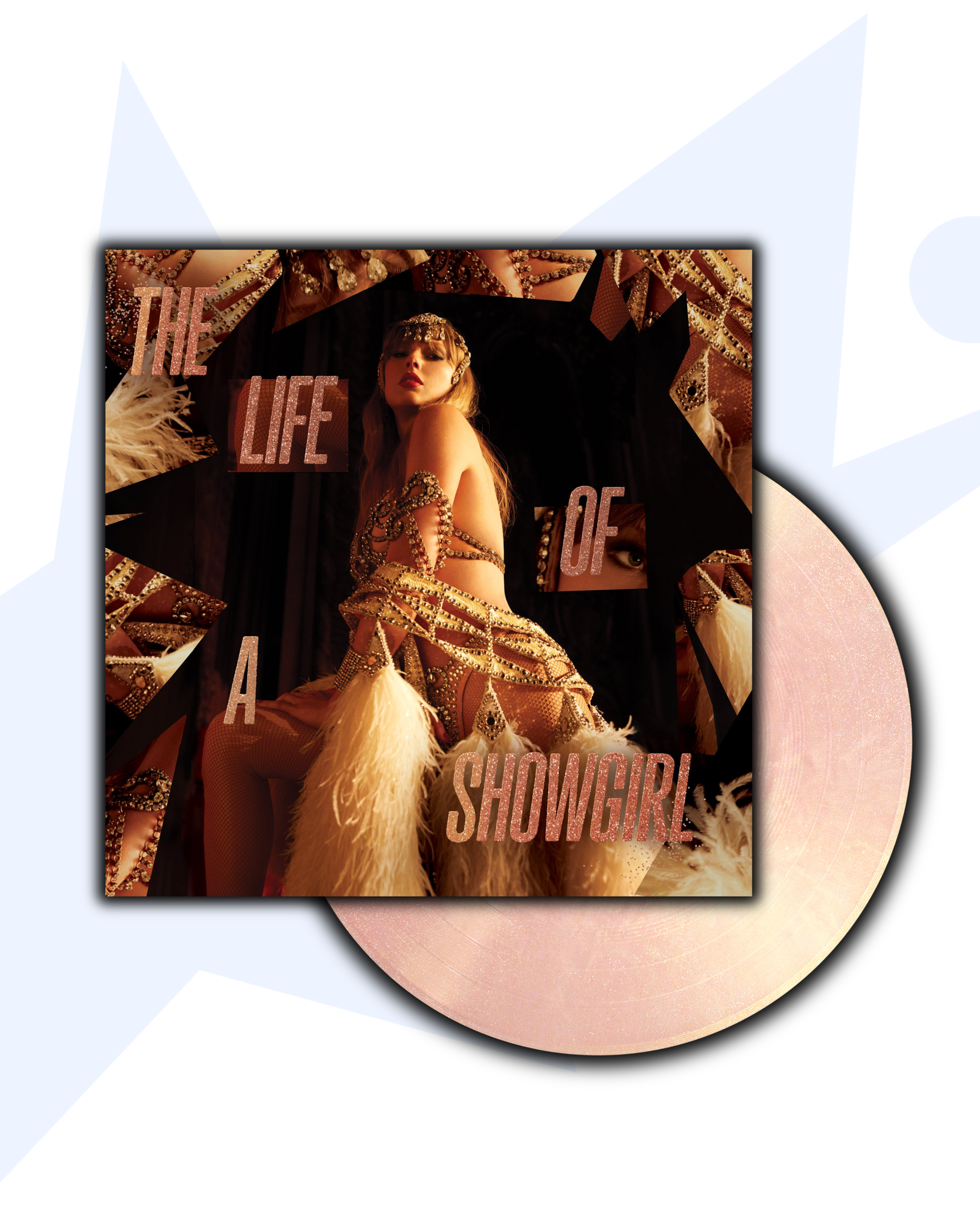 Taylor Swift The Life of a Showgirl 1LP Vinilo: The Crowd is Your King (Rosa Aperlado)