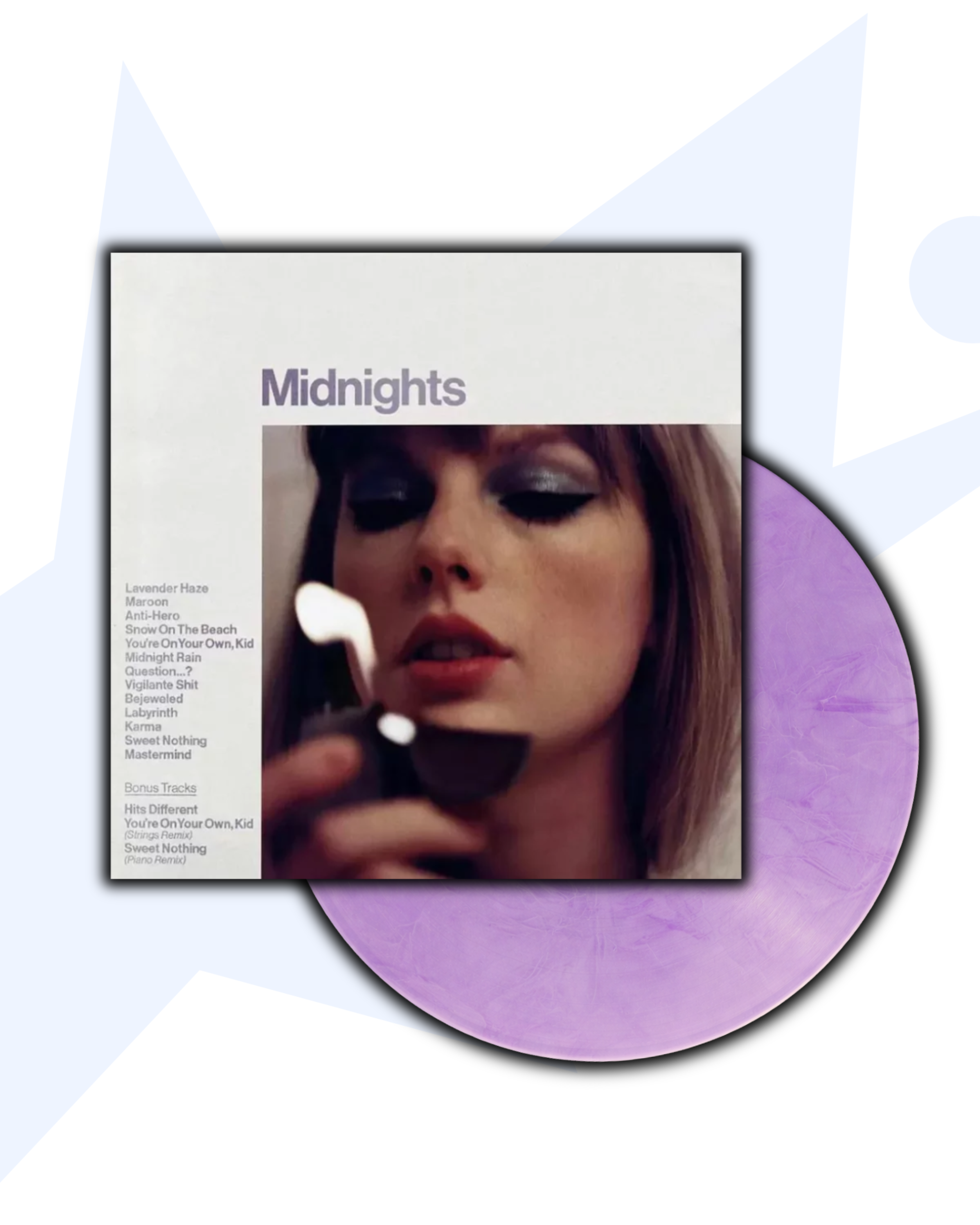 Taylor Swift Midnights 1LP Vinilo (mármol Lila)