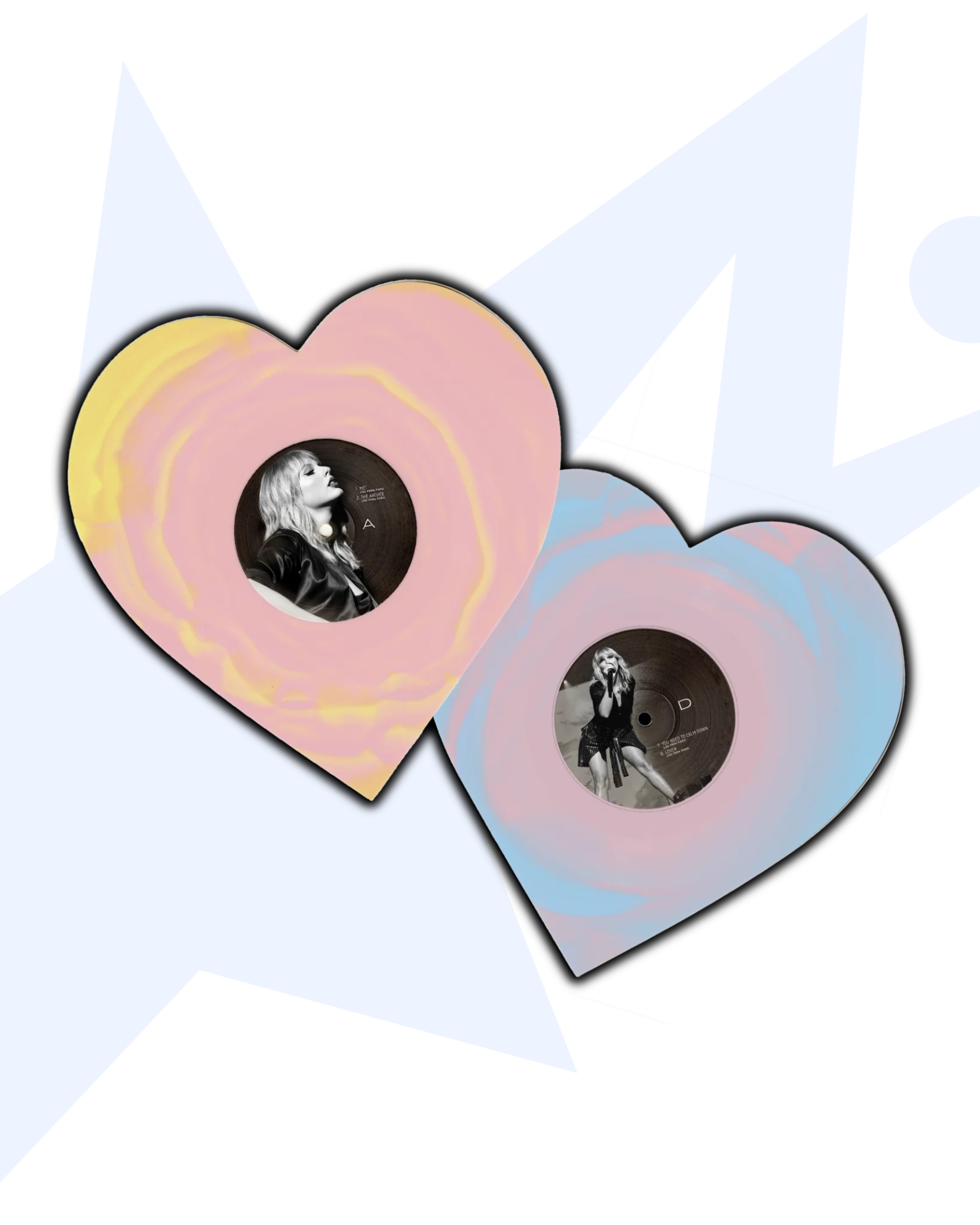 Taylor Swift Lover Vinilo 2LP Live From Paris Heart Shaped