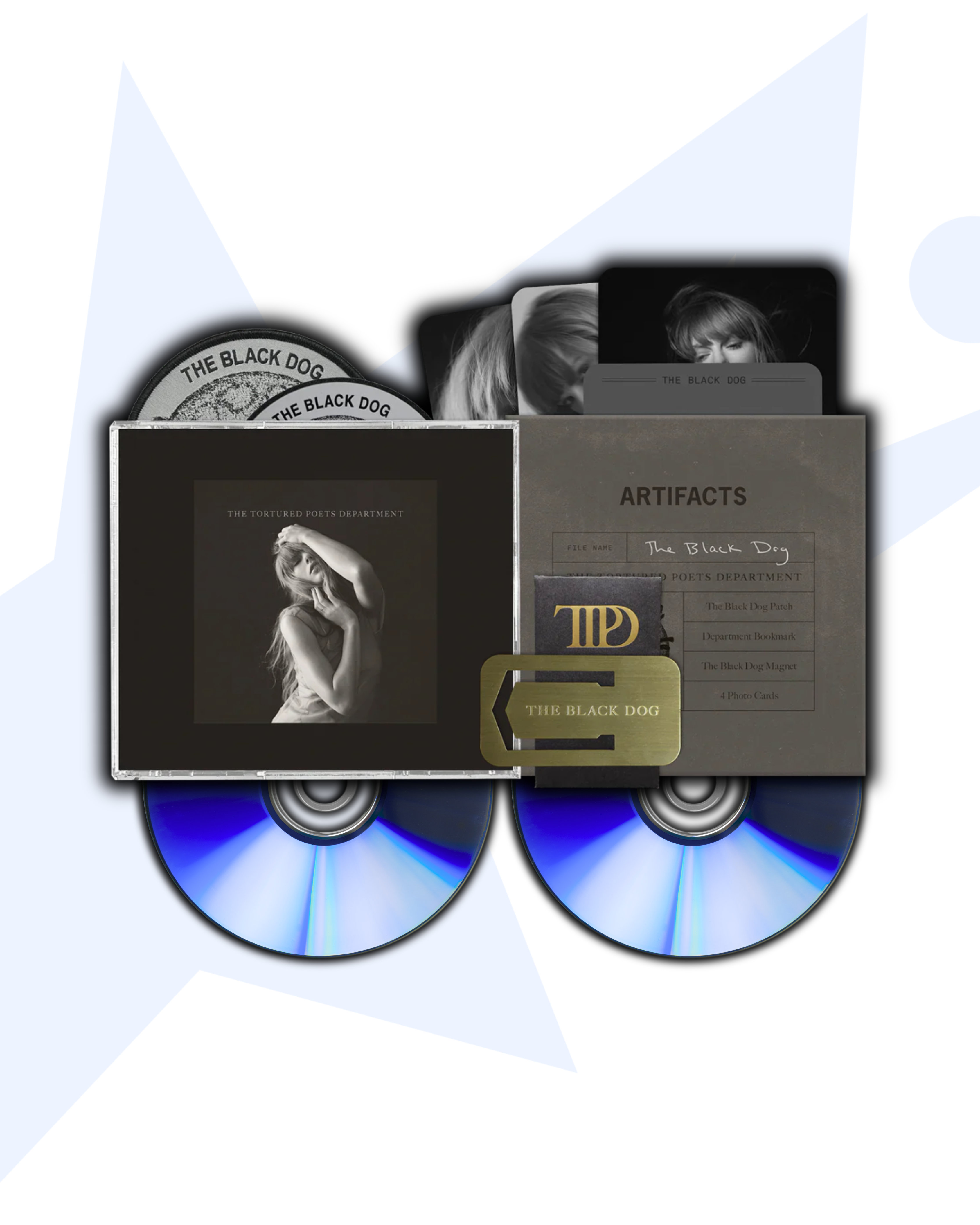 Taylor Swift TTPD CD Deluxe: The black Dog (Negro)